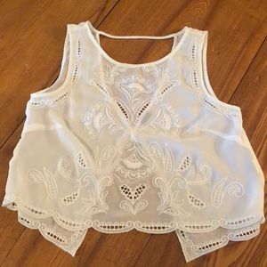 white brandy melville top